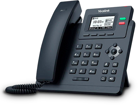 Telefone IP de mesa usado com o PABX em Nuvem da CAM